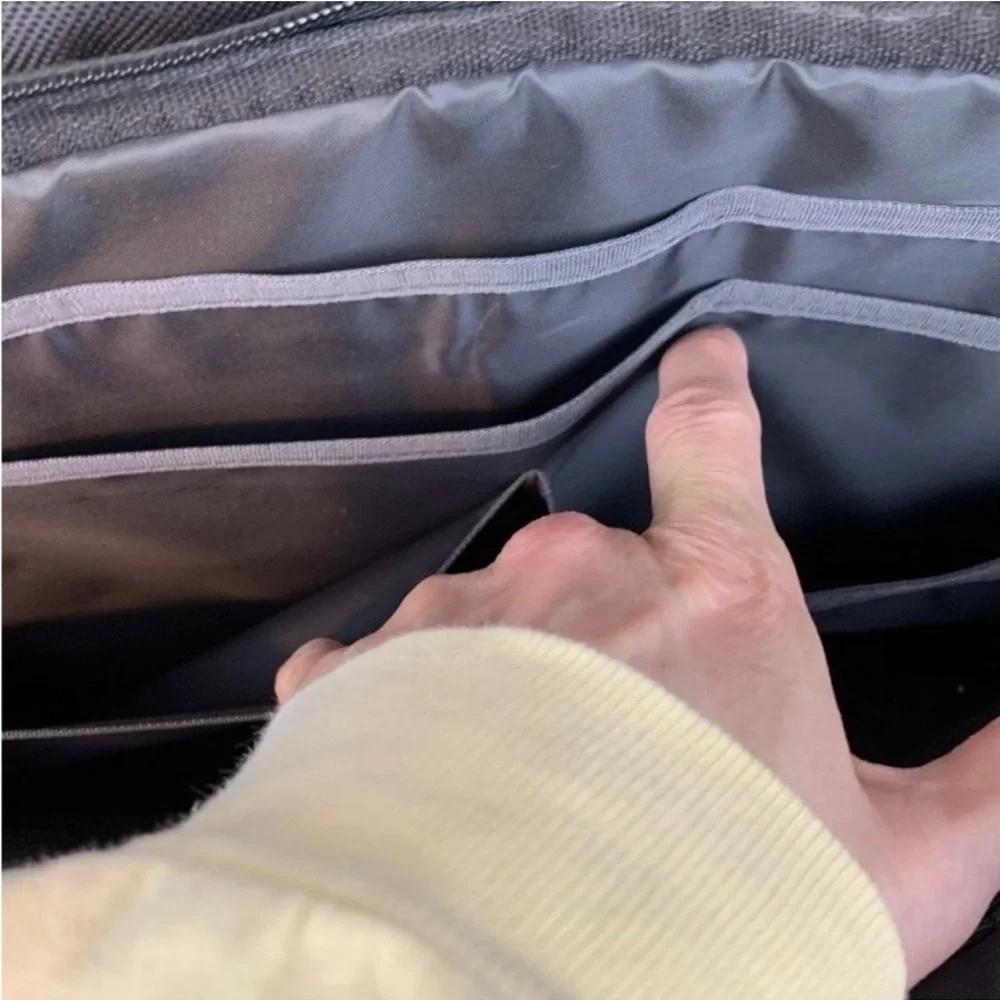 Dell Black Padded Laptop Bag with Top Handles and Structured Shape